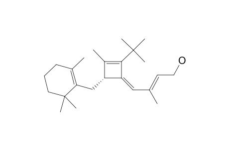 (3Z)-2-TERT.-BUTYL-3-[(2E)-4-HYDROXYBUT-2-ENYLIDENE]-1-METHYL-4-[(2,6,6-TRIMETHYLCYCLOHEX-1-EN-1-YL)-METHYL]-CYCLOBUT-1-ENE