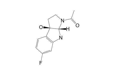 (3AR,8AS)-6-FLUORO-1-ACETYL-1,2,3,3A,8,8A-HEXAHYDROPYRROLO-[2,3-B]-INDOL-3A-OL