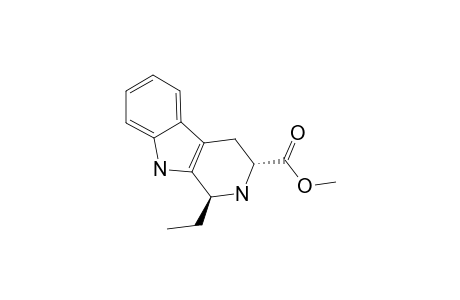 TRANS-[3-(METHOXYCARBONYL)-1,2,3,4-TETRAHYDRO-9H-PYRIDO-[3,4-B]-INDOL-1-YL]-(1-ETHANE)