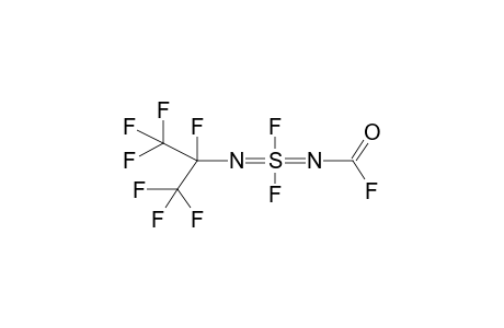 N-HEPTAFLUOROISOPROPYL-N'-FLUOROFORMYLSULPHURDIFLUORODIIMIDE