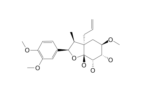 REL-(7R,8S,1'R,3'R,4'R,5'S,6'R)-DELTA-(8')-4',5',6'-TRIHYDROXY-3,4,3'-TRIMETHOXY-8.1',7.O.6'-NEOLIGNAN