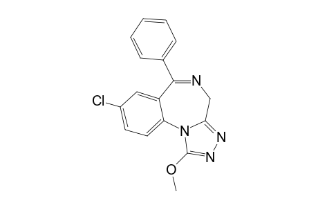 8-Chloro-1-methoxy-6-phenyl-4H-S-triazolo(4,3-A)(1,4)benzodiazepine