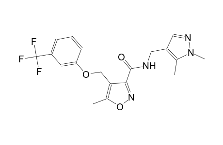 N-[(1,5-dimethyl-1H-pyrazol-4-yl)methyl]-5-methyl-4-{[3-(trifluoromethyl)phenoxy]methyl}-3-isoxazolecarboxamide