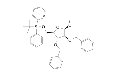 METHYL_2,3-DI-O-BENZYL-5-O-TERT.-BUTYLDIPHENYLSILYL-BETA-D-FURANOSIDE