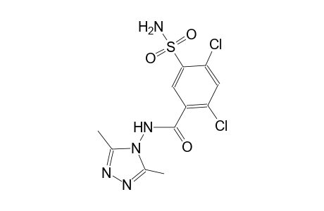 5-(aminosulfonyl)-2,4-dichloro-N-(3,5-dimethyl-4H-1,2,4-triazol-4-yl)benzamide