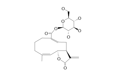 AINSLIOLIDE, 1'-B-D-GLUCOPYLANOSIDE