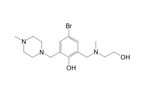 4-Bromo-2-[(2-hydroxyethyl)methylaminomethyl]-6-(4-methylpiperazin-1-ylmethyl)phenol