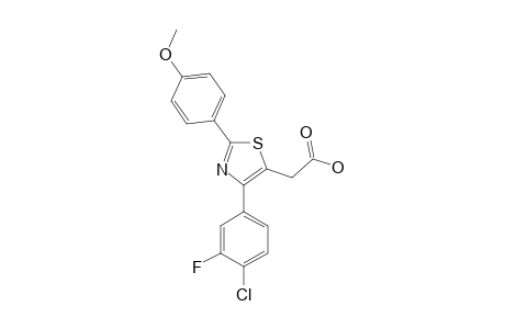 {4-(4-CHLORO-3-FLUOROPHENYL)-2-[4-(METHYLOXY)-PHENYL]-1,3-THIAZOL-5-YL}-ACETIC_ACID