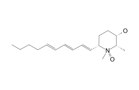 MICROGREWIAGINE_C;(2-S,3-S,6-S)-6-((1-E,3-E,5-E)-DECA-1,3,5-TRIEN-1-YL)-1,2-DIMETHYLPIPERIDINE_1-OXIDE