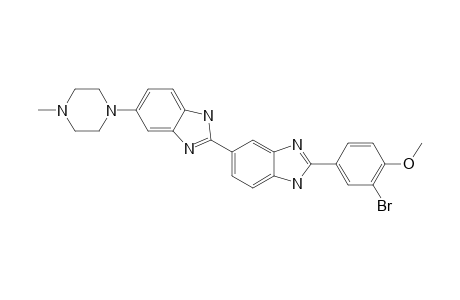 3-BROMO-4-METHOXY-1-[5'-[5''-(4'''-METHYLPIPERAZIN-1'''-YL)-BENZIMIDAZOL-2''-YL]-BENZIMIDAZOL-2'-YL]-BENZENE