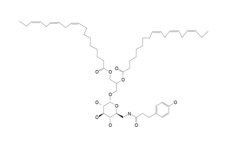 1,2-DI-O-(9Z,12Z,15Z-OCTADECATRIENOYL)-3-O-(6-PARA-HYDROXY-PHENYL-PROPIONAMIDO-6-DEOXY-ALPHA-D-GLUCOPYRANOSYL)-GLYCEROL