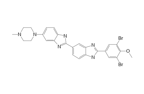 3,5-DIBROMO-4-METHOXY-1-[5'-[5''-(4'''-METHYLPIPERAZIN-1'''-YL)-BENZIMIDAZOL-2''-YL]-BENZIMIDAZOL-2'-YL]-BENZENE