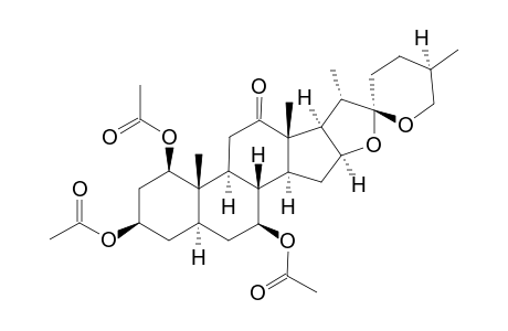 (25R)-1-BETA,3-BETA,7-BETA-TRIACETOXY-5-ALPHA-SPIROSTAN-12-ONE