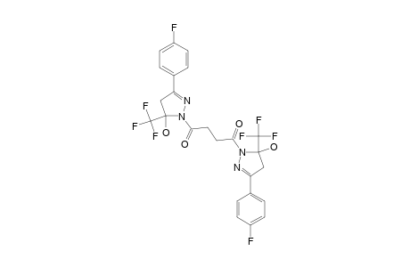 1,4-BIS-[5-(TRIFLUOROMETHYL)-5-HYDROXY-3-(4-FLUOROPHENYL)-4,5-DIHYDRO-1H-PYRAZOL-1-YL]-BUTANE-1,4-DIONE