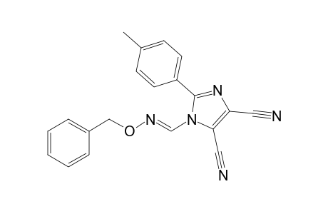 1-(N-Benzyloxyformimidoyl)-2-(4-methylphenyl)-4,5-dicyanoimidazole