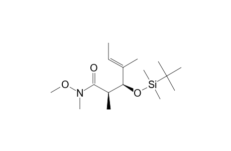 (2R,3R,4E)-3-(TERT.-BUTYL-DIMETHYLSILYLOXY)-N-METHOXY-N,2,4-TRIMETHYL-4-HEXENAMIDE