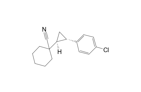 1-[(1S,2S)-2-(4-chlorophenyl)cyclopropyl]cyclohexanecarbonitrile