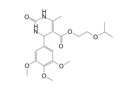 5-pyrimidinecarboxylic acid, 1,2,3,4-tetrahydro-6-methyl-2-oxo-4-(3,4,5-trimethoxyphenyl)-, 2-(1-methylethoxy)ethyl ester