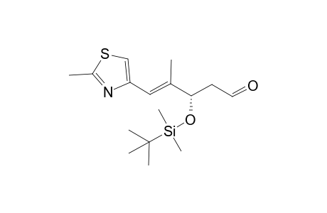 (E,3S)-3-[tert-butyl(dimethyl)silyl]oxy-4-methyl-5-(2-methyl-1,3-thiazol-4-yl)pent-4-enal