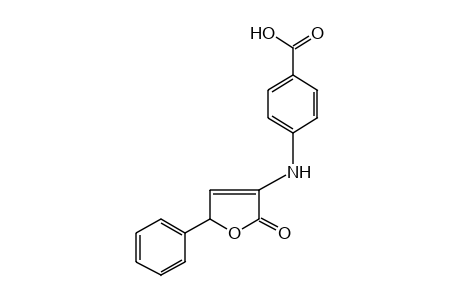 p-[(2,5-DIHYDRO-2-OXO-5-PHENYL-3-FURYL)AMINO]BENZOIC ACID