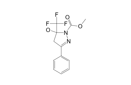 1-CARBOXYMETHYL-5-TRIFLUOROMETHYL-5-HYDROXY-3-PHENYL-4,5-DIHYDRO-1H-PYRAZOLE