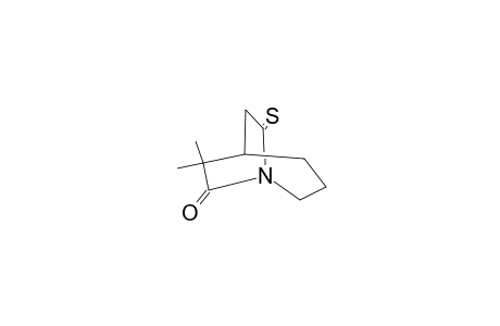 6,6-DIMETHYL-7-OXO-8-THIO-1-AZABICYCLO-[3.2.2]-NONANE