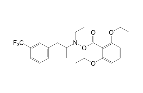 O-(2,6-diethoxybenzoyl)-N-ethyl-N-[alpha-methyl-m-(trifluoromethyl)-phenethyl]hydroxylamine