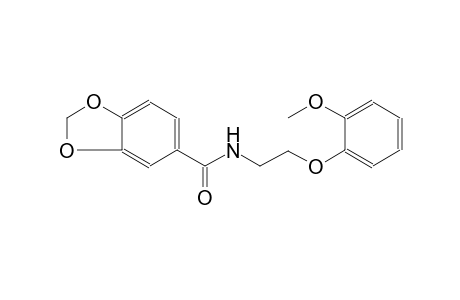 N-[2-(2-methoxyphenoxy)ethyl]-1,3-benzodioxole-5-carboxamide