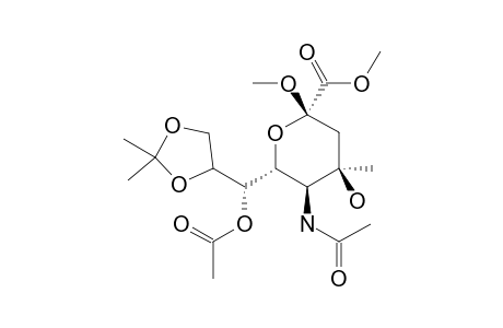 METHYL-(METHYL-5-ACETAMIDO-7-O-ACETYL-3,5-DIDEOXY-4-C-METHYL-8,9-O-(METHYL-ETHYLIDENE)-BETA-D-GLYCERO-D-TALO-NONULOPYRANOSID)-ONATE