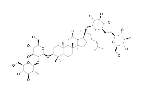 3-O-[BETA-D-GLUCOPYRANOSYL-(1->2)-BETA-D-GLUCOPYRANOSYL]-20-O-[BETA-D-GLUCOPYRANOSYL-(1->6)-BETA-D-GLUCOPYRANOSYL]-DAMMAR-24-EN-3-BETA,12-BETA,20(S