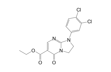 ETHYL-1-(3,4-DICHLOROPHENYL)-5(1H)-OXO-2,3-DIHYDROIMIDAZO-[1,2-A]-PYRIMIDINE-6-CARBOXYLATE