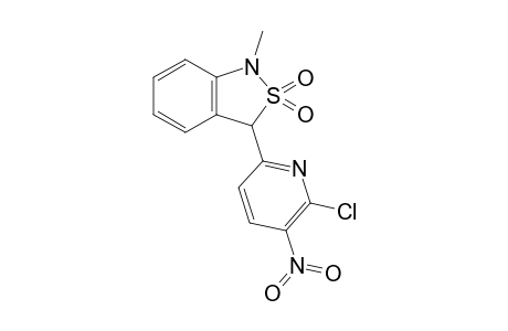 1-Methyl-3-(6-chloro-5-nitropyridin-2-yl)-1,3-dihydro-2,1-benzisothiazole 2,2-dioxide