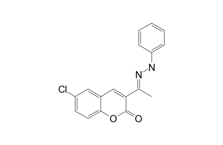 6-CHLORO-3-[1-(PHENYLHYDRAZONO)-ETHYL]-CHROMEN-2-ONE