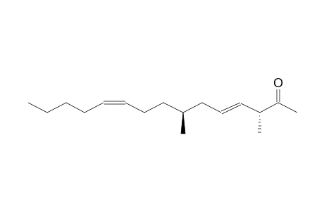 (3S,7R)-3,7-DIMETHYL-4Z/E,10Z-PENTADECADIEN-2-ONE