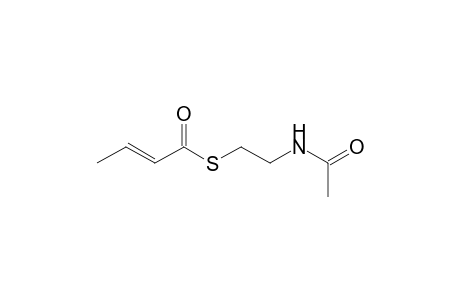 (E)-2-butenethioic acid S-(2-acetamidoethyl) ester