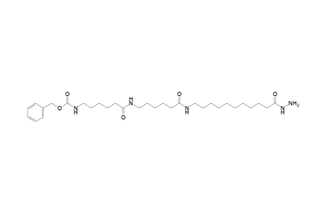 11-{6-[6-(CARBOXYAMINO)HEXANAMIDO]HEXANAMIDO}UNDECANOIC ACID, BENZYL ESTER, 1-HYDRAZIDE