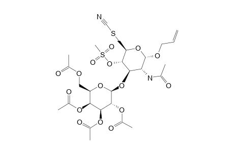 ALLYL-TETRA-O-ACETYL-BETA-D-GALACTOPYRANOSYL-(1->3)-2-ACETAMIDO-2,6-DIDEOXY-4-METHANESULFONYL-6-THIOCYANATO-ALPHA-D-GLUCOPYRANOSIDE