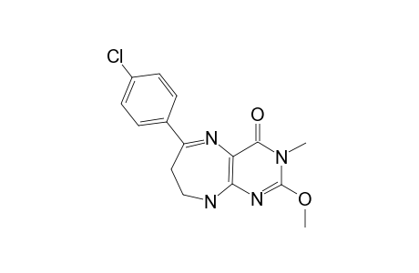 4-(4-CHLOROPHENYL)-8-METHOXY-7-METHYL-2,3,6,7-TETRAHYDRO-1H-PYRIMIDO-[4,5-B]-[1,4]-DIAZEPIN-6-ONE