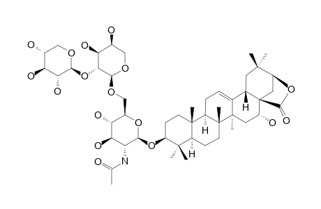 3-O-[BETA-D-XYLOPYRANOSYL-(1->2)-ALPHA-L-ARABINOPYRANOSYL-(1->6)-2-ACETAMIDO-2-DEOXY-BETA-D-GLUCOPYRANOSYL]-ACACIC-ACID-LACTONE