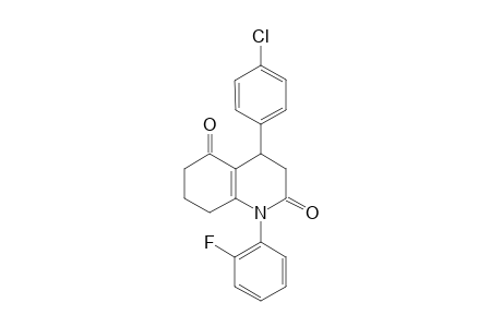 4-(4-Chlorophenyl)-1-(2-fluorophenyl)-4,6,7,8-tetrahydro-3H-quinoline-2,5-dione