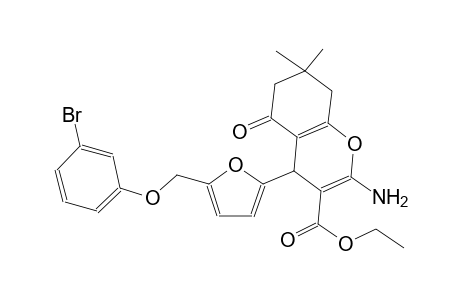 ethyl 2-amino-4-{5-[(3-bromophenoxy)methyl]-2-furyl}-7,7-dimethyl-5-oxo-5,6,7,8-tetrahydro-4H-chromene-3-carboxylate