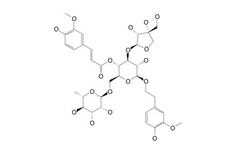 1'-O-BETA-D-(3-METHOXY-4-HYDROXY-BETA-PHENYL)-ETHYL-4'-O-FERULOYL-BETA-D-APIOSYL-(1->3')-ALPHA-L-RHAMNOPYRANOSYL-(1->6')-GLUCOPYRANOSIDE