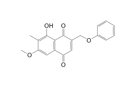 8-Hydroxy-6-methoxy-7-methyl-2-(phenoxymethyl)naphthoquinone