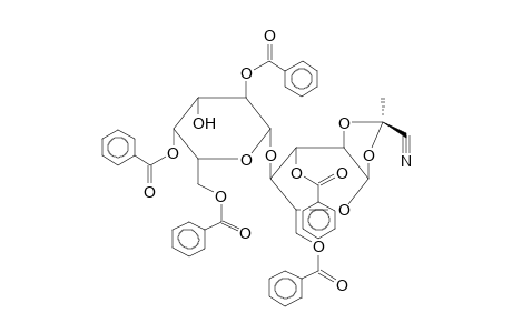 3,6-DI-O-BENZOYL-4-O-(2,4,6-TRI-O-BENZOYL-BETA-D-GALACTOPYRANOSYL)-1,2-O-[1-(EXO-CYANO)ETHYLIDENE]-ALPHA-D-GLUCOPYRANOSE