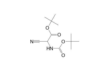 Acetic acid, cyano[[(1,1-dimethylethoxy)carbonyl]amino]-, 1,1-dimethylethyl ester, (.+-.)-