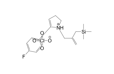 N-[3'-(trimethylsilyl)-2'-methylenepropyl]-2-(p-fluorophenyl)-1-pyrrolinium perchlorate