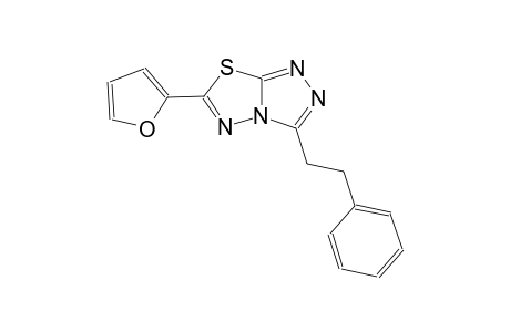 [1,2,4]triazolo[3,4-b][1,3,4]thiadiazole, 6-(2-furanyl)-3-(2-phenylethyl)-