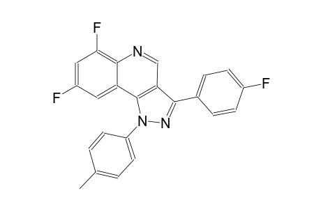 6,8-difluoro-3-(4-fluorophenyl)-1-(4-methylphenyl)-1H-pyrazolo[4,3-c]quinoline