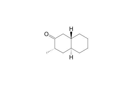 4-AXIAL-METHYL-TRANS-BICYCLO-[4.4.0]-DECAN-3-ONE