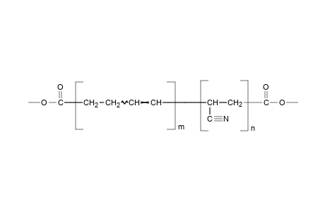 Poly(butadiene-co-acrylonitrile 18%) dicarboxy terminated 2.37%